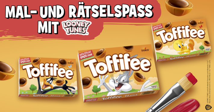 Toffifee x Looney Tunes: Nasch-Spaß trifft auf Rätsel- & Malspaß