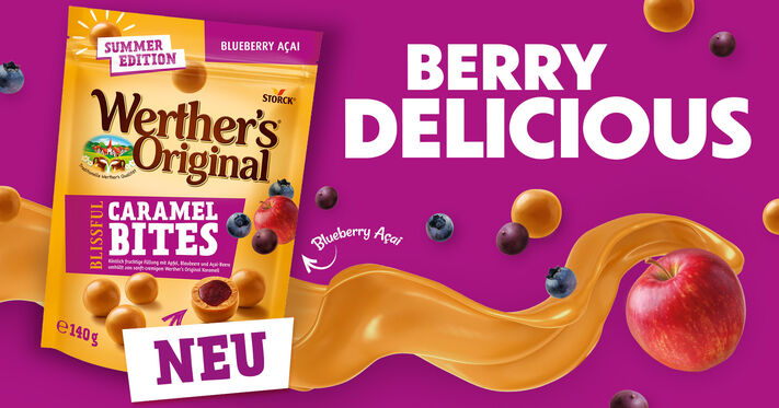 Der Sommer wird fruchtig-süß mit Werther’s Original Blissful Caramel Bites Blueberry Açai