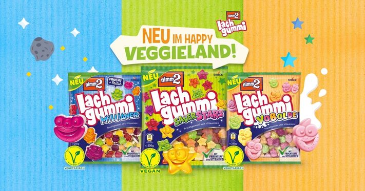 nimm2 Lachgummi: Neues aus dem Happy Veggieland!