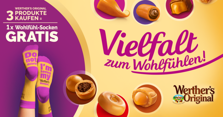 Besondere Wohlfühl-Momente mit Werther’s Original: Jetzt Socken gratis sichern!