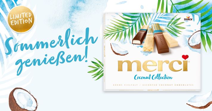 merci Coconut Collection – das köstliche Dankeschön für den Sommer!